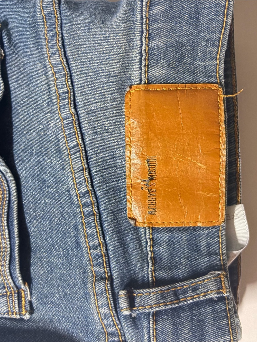 Hudson Blue Wash Straight Jeans - Picture 8 of 9